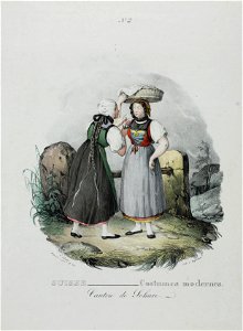 Zentralbibliothek Solothurn - SUISSE Costumes modernes Canton de Soleure - aa0703