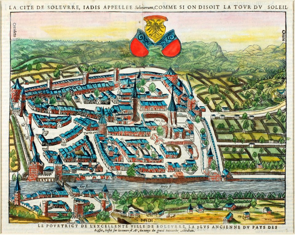 Zentralbibliothek Solothurn - LA CITE DE SOLEURE IADIS APPELLEE Soloturrum COMME SI ON DISOIT LA TOUR DU SOLEIL - aa0061