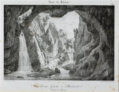 Zentralbibliothek Solothurn - Vue dune Grotte à Balstadt Canton de Soleure - aa0143