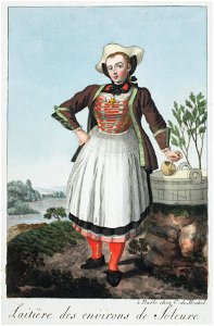 Zentralbibliothek Solothurn - Laitière des environs de Soleure - a0103