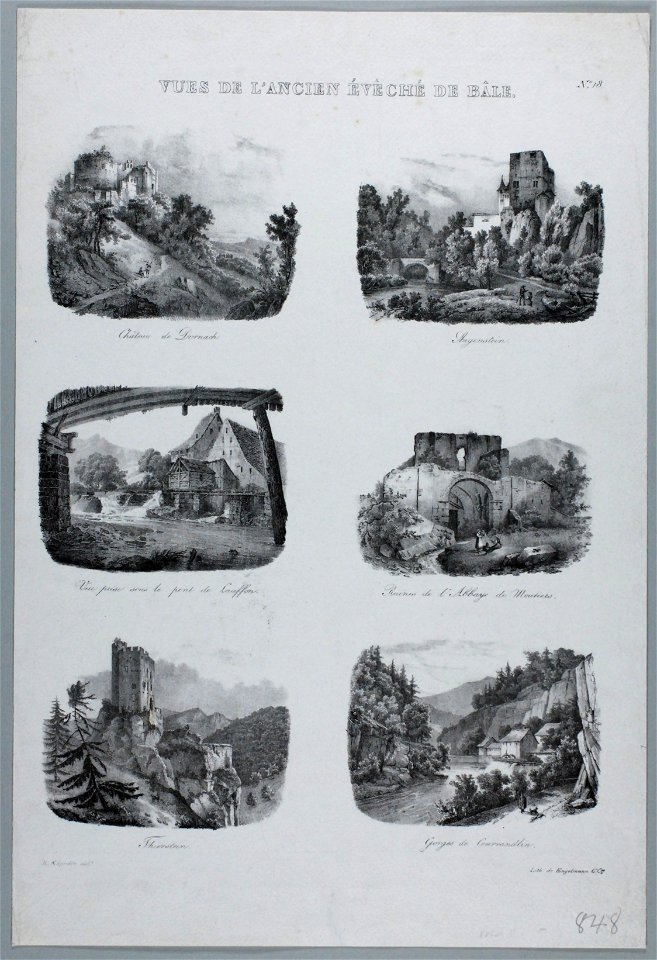 Zentralbibliothek Solothurn - Vues de l'ancien évêché de Bâle - aa0783