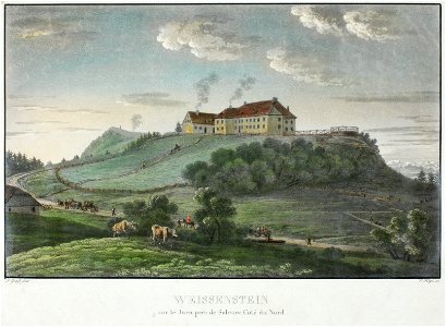 Zentralbibliothek Solothurn - WEISSENSTEIN sur le Jura près de Soleure Coté du Nord - a0781