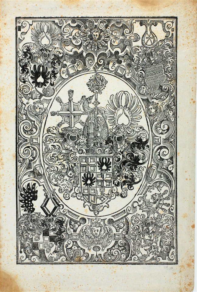 Zentralbibliothek Solothurn - Wappen von Georg von Hallwyl Bischof von Konstanz - aa0625