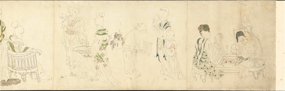 Zhou Wenju - Spring Morning in the Tang Court - 42.61 - Metropolitan Museum of Art