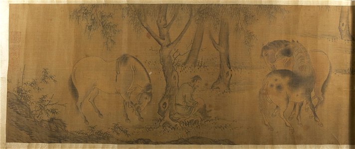 Zhao Mengfu 趙孟頫 - Horses - y1946-204 - Princeton University Art Museum