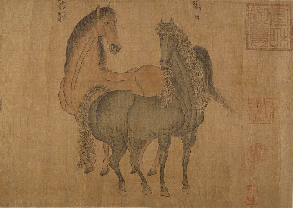 Zhao Mengfu - Eight Horses - 47.18.97 - Metropolitan Museum of Art
