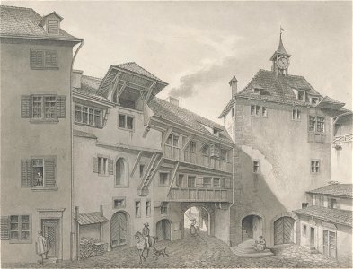 Zentralbibliothek Zürich - Das Rennwegtor in Zürich - 000011018