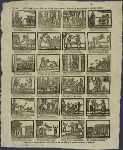 Ziet, Steven van der Klok, met al zyn vroome daden, Waarmeê hy was voorzien en rykelyk belaaden-Catchpenny print-SMC K 0140