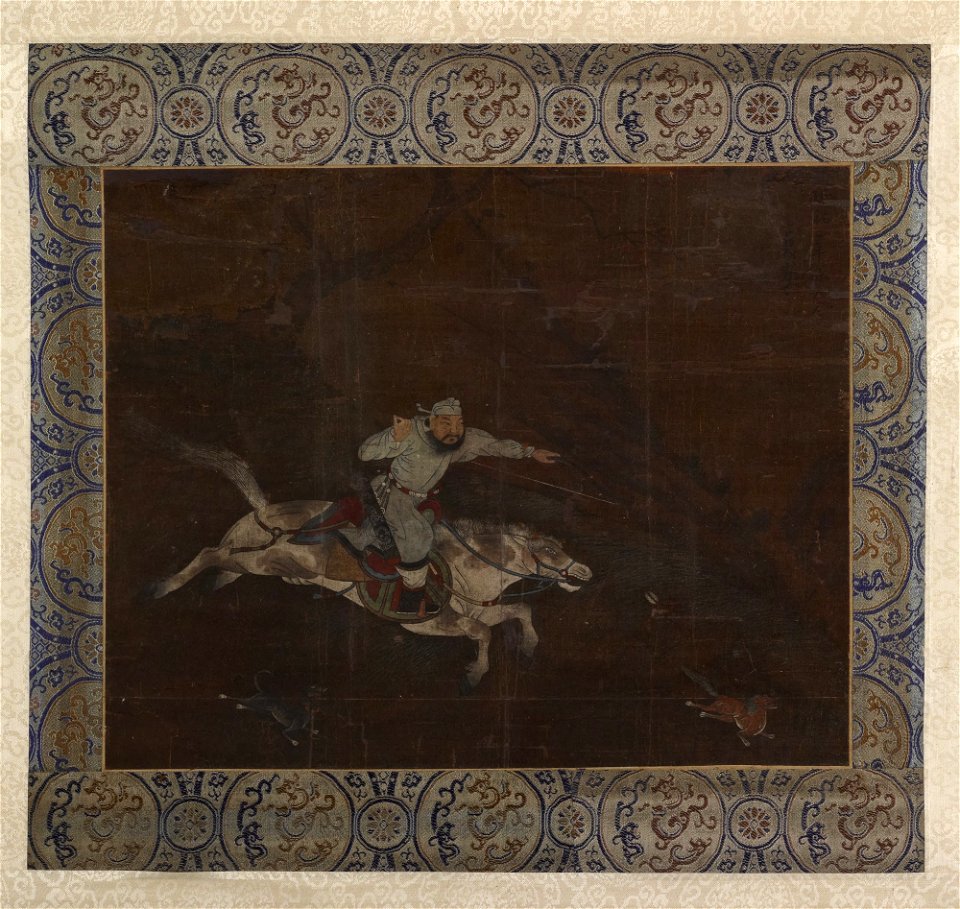 Zhao Mengfu 趙孟頫 - Mongol Horseman, Yuan tradition - y1946-114 - Princeton University Art Museum