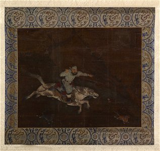 Zhao Mengfu 趙孟頫 - Mongol Horseman, Yuan tradition - y1946-114 - Princeton University Art Museum