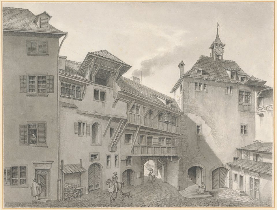Zentralbibliothek Zürich - Das Rennwegtor in Zürich - 000011018