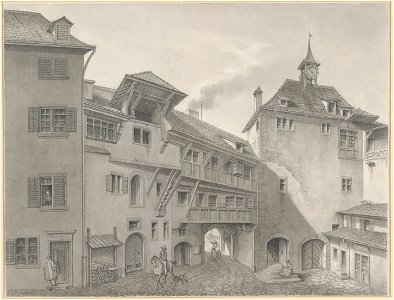 Zentralbibliothek Zürich - Das Rennwegtor in Zürich - 000011018
