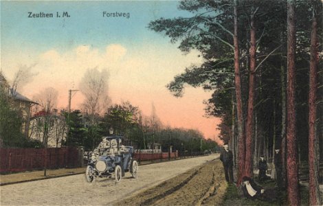 Zeuthen (Mark), Brandenburg - Forstweg (Zeno Ansichtskarten)