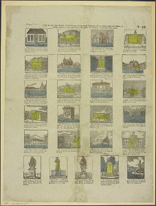 Zie hier, lieve kinders, de afbeeldingen van een aantal gebouwen-Catchpenny print-Borms 0934