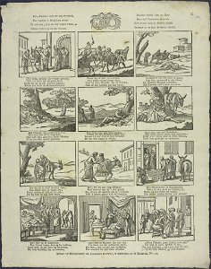 Ziet, kindren! voor uw oog vertoond, Hoe somtijds 't medelijden woont-Catchpenny print-Borms 0732