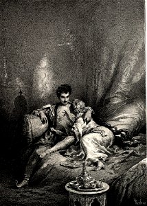 Zichy, Mihály. Illustrations to 'The Knight in the Panther's Skin'. 1888 22