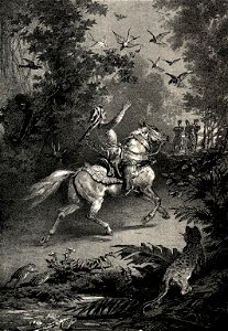 Zichy, Mihály. Illustrations to 'The Knight in the Panther's Skin'. 1888 18