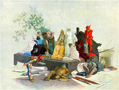 Zichy Mihaly - Abrand a festekes lada felett,1888