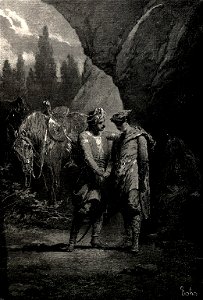 Zichy, Mihály. Illustrations to 'The Knight in the Panther's Skin'. 1888 09