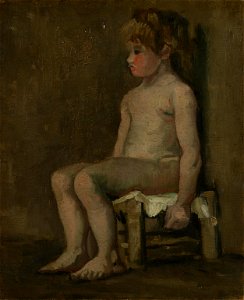 Zittend naakt meisje - s0090V1962 - Van Gogh Museum