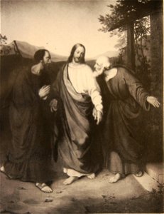 Zimmermann Jesus mit den Jüngern vor Emmaus