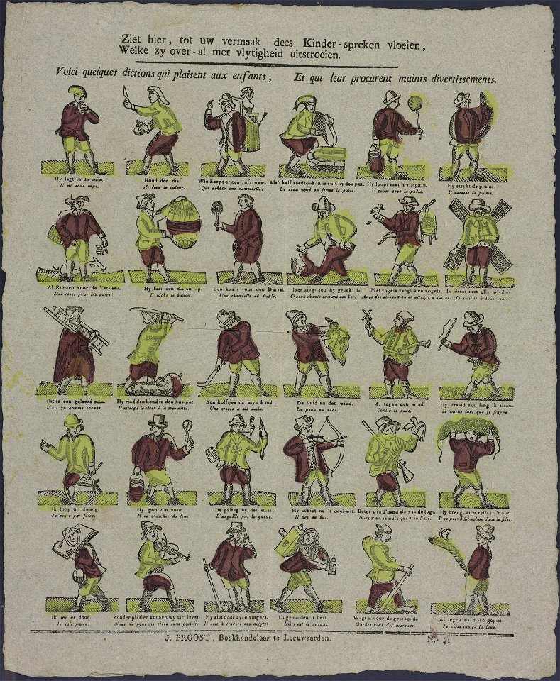 Ziet hier, tot uw vermaak dees kinder-spreken vloeien-Catchpenny print-Borms 0138