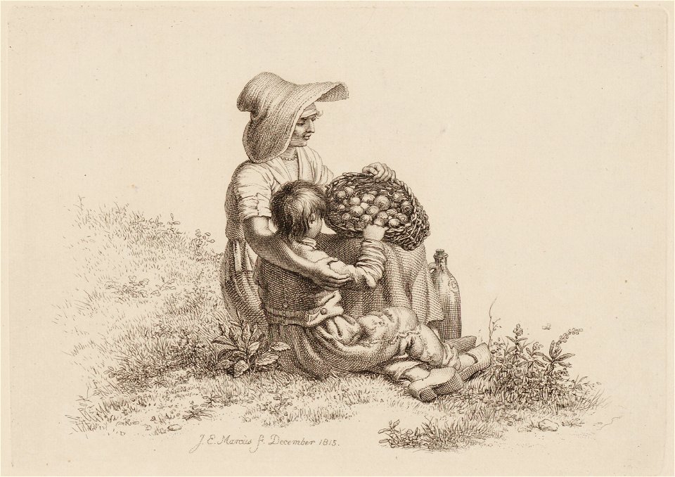 Zittende vrouw en kind, objectnr A 12664