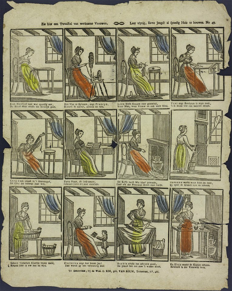 Zie hier een twaalftal van werkzame vrouwen-Catchpenny print-Borms 0983