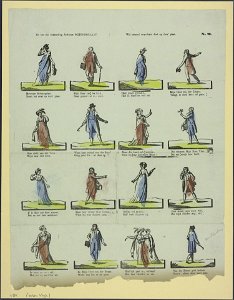 Zie hoe een ontmoeting jufvrouw Schoongelaat Wel zesmaal veranderen doet op deez' plaat-Catchpenny print-Borms 0955