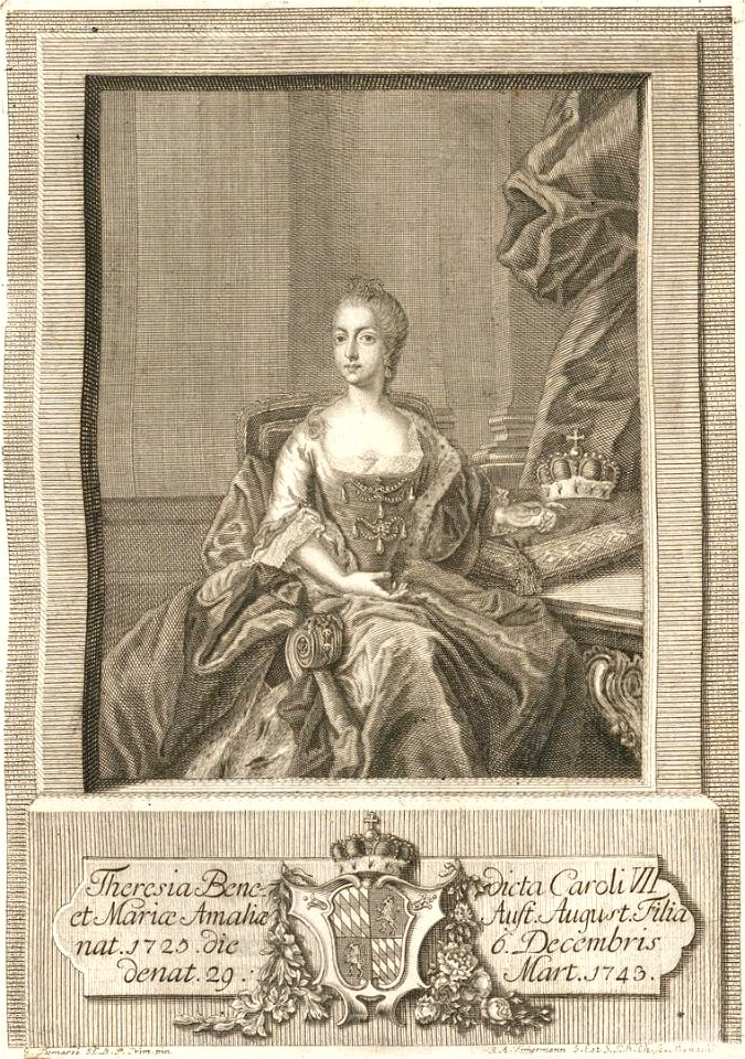 Zimmermann after Desmarées - Theresa Benedicta of Bavaria
