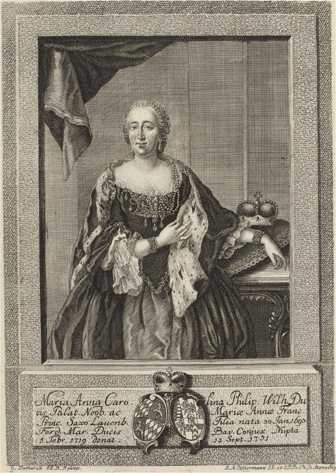 Zimmermann after Desmarées - Maria Anna Carolina of Neuburg