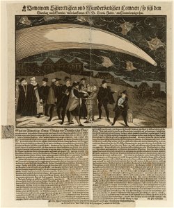 Zentralbibliothek Zürich - Von einem schrecklichen und wunderbarlichen Cometen so sich den Dienstag nach Martini dieses lauffenden M D LXXViJ Jahrs am Himmel erzeiget hat - 000003593