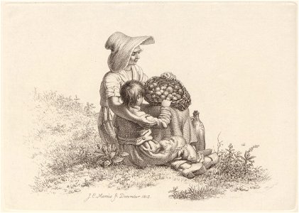 Zittende vrouw en kind, objectnr A 12619