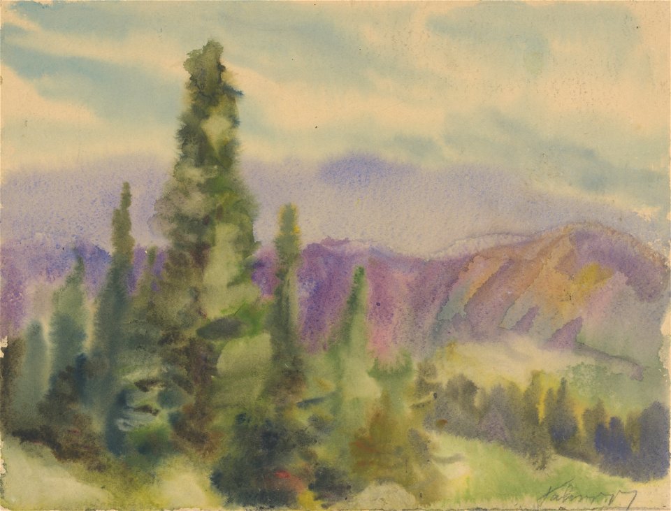 Zolo Palugyay - Motif from Liptov Mountains - K 718 - Slovak National Gallery