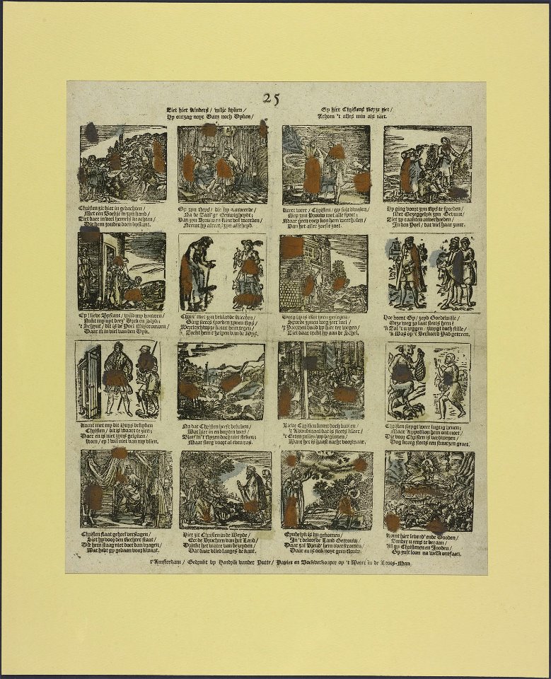 Ziet hier Kinders, wilje kijken, Gij hier Christens reize ziet-Catchpenny print-Borms 0369