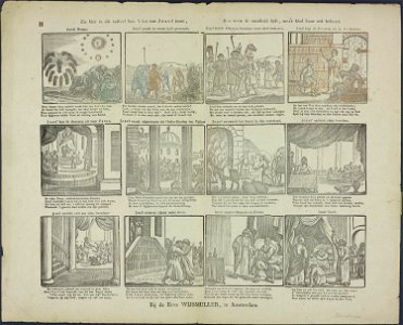 Zie hier in dit tafreel hoe 't lot van Jozef toont, Hoe soms de onschuld lijdt, maar God haar ook beloont-Catchpenny print-Borms 0390