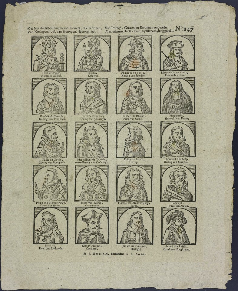 Ziet hier de afbeeldingen van keizers, keizerinnen-Catchpenny print-Borms 0867
