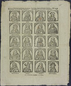 Ziet hier de afbeeldingen van keizers, keizerinnen-Catchpenny print-Borms 0867