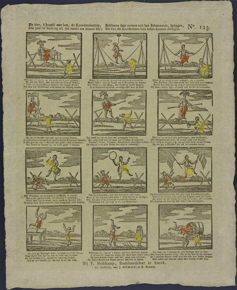 Zie hier, ô jeugd! met lust, de koordendansery-Catchpenny print-Borms 0863