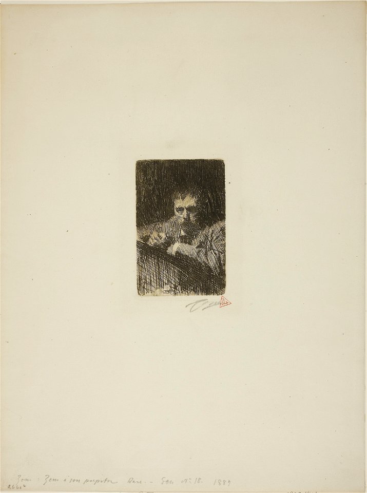 Zorn - A Painter-Etcher (Self-Portrait), 1927.1806
