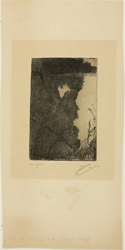 Zorn - Bather (Evening) I (Zinc etching), 1927.1877