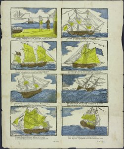 Ziet deez' matroos gereed om weer naar d' Oost te varen-Catchpenny print-Borms 0638