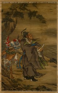 Zhong Kui the Demon Queller with Five Bats