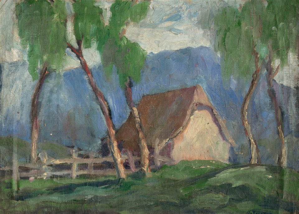 Zolo Palugyay - Landscape with Birches - O 643 - Slovak National Gallery