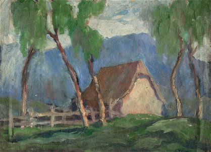 Zolo Palugyay - Landscape with Birches - O 643 - Slovak National Gallery