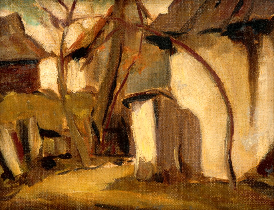 Zolo Palugyay - Village Yard - O 5098 - Slovak National Gallery