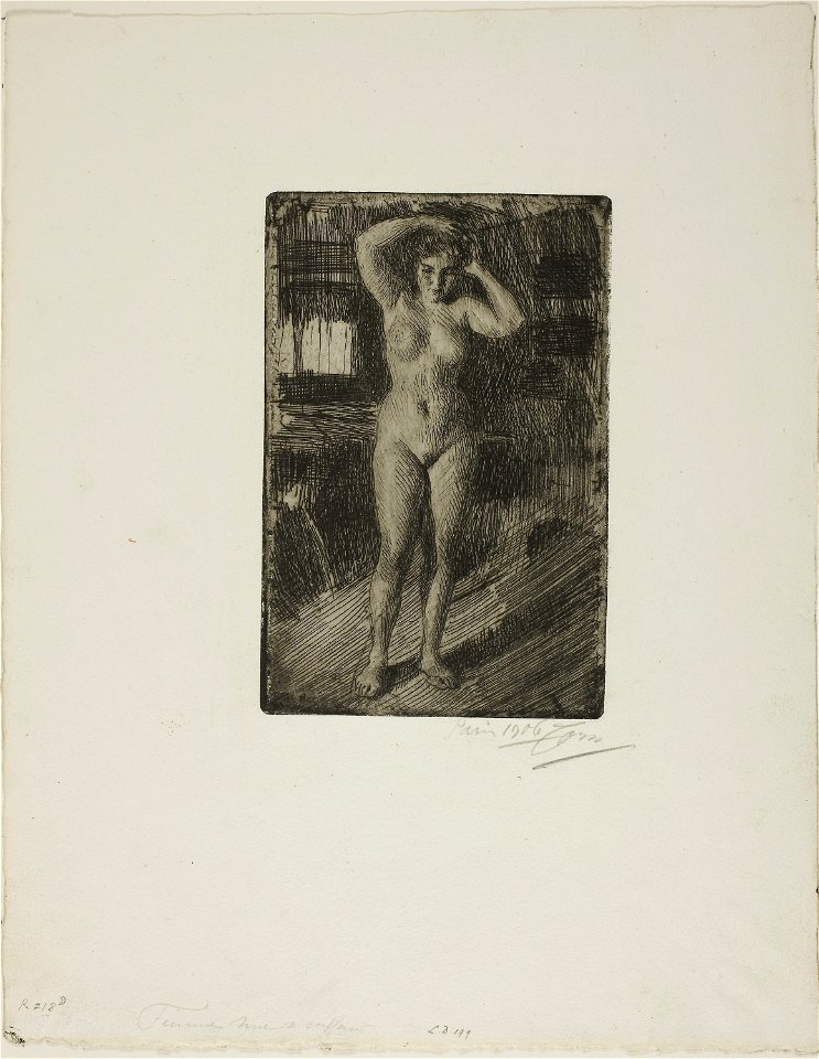Zorn - Anna Doing Her Hair, 1927.1986