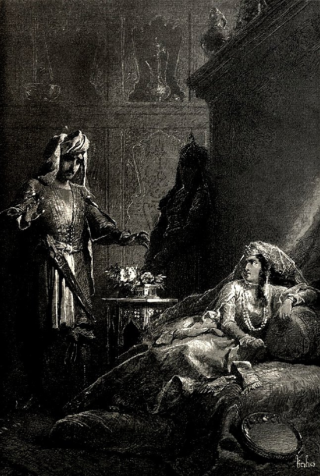 Zichy, Mihály. Illustrations to 'The Knight in the Panther's Skin'. 1888 13