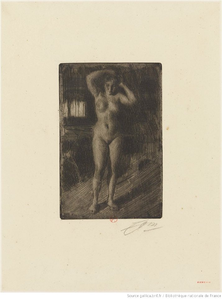 Zorn - Anna se coiffant, 2e état, btv1b105228742