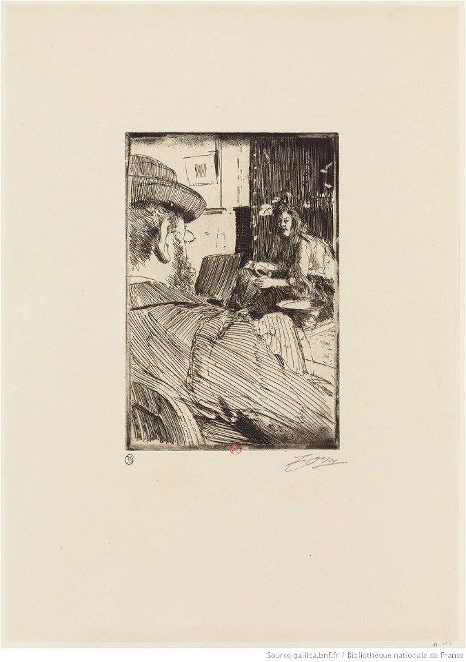Zorn - Albert Besnard et son modèle, btv1b10522882k